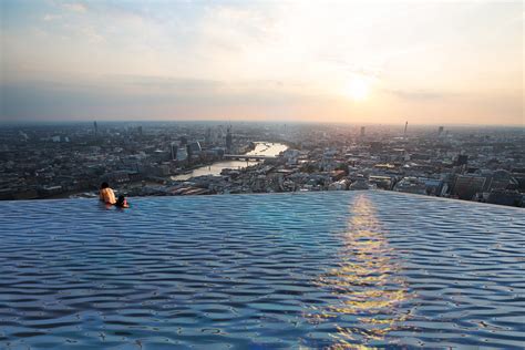 You'll Enjoy Insane Views Of London From This 360-Degree Rooftop Infinity Pool