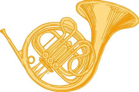 French horn png transparent