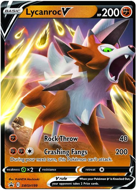 Lycanroc V - Sword & Shield Promos #199 Pokemon Card