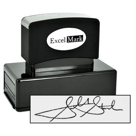 Signature stamps can be used for checks, legal documents, letters, and ...