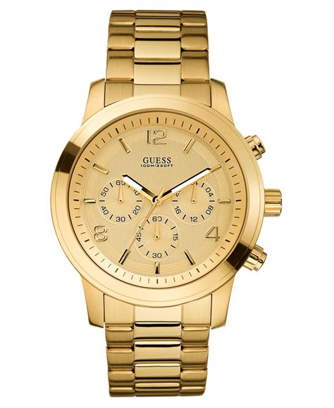 Lyst - Guess Watch, Chronograph Gold-tone Stainless Steel 45mm U15061g2 ...