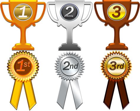 Trophies And Medals Clipart