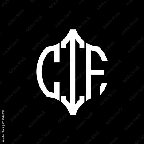 CIF letter logo. CIF best black ground vector image. CIF Monogram logo design for entrepreneur ...