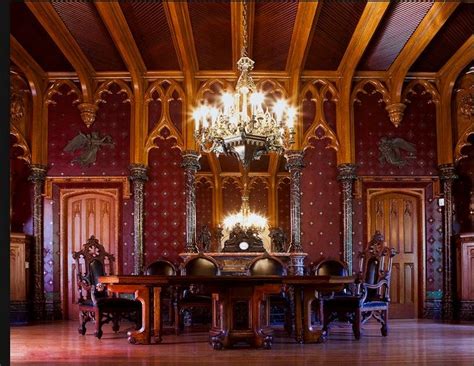 Lyndhurst Mansion, Tarrytown, NY - dining room. | Gothic interior, Lyndhurst mansion, Gothic house