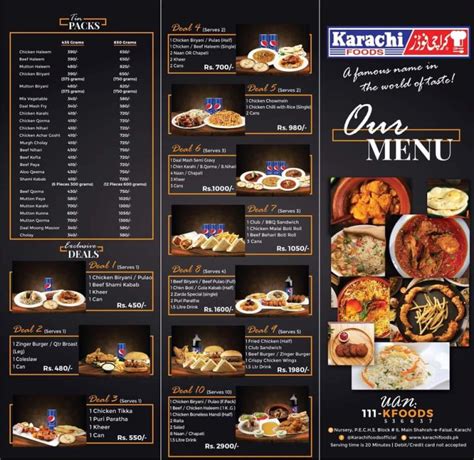 Karachi Foods Restaurant Menu Karachi - Read 2024 Updated Karachi Foods ...