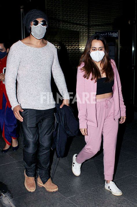 Photos: Varun Dhawan and Natasha Dalal return from Arunachal Pradesh ...