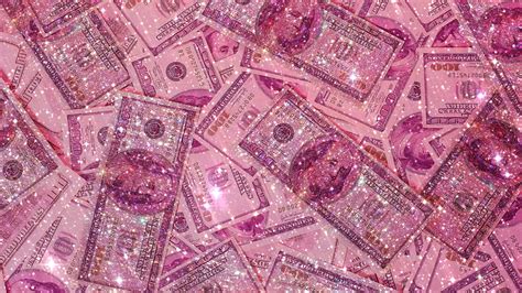 Download Baddie Aesthetic Glitter Money Wallpaper | Wallpapers.com