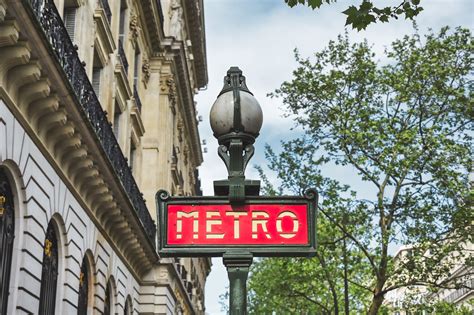 Paris Metro Sign in France Art Print | Etsy