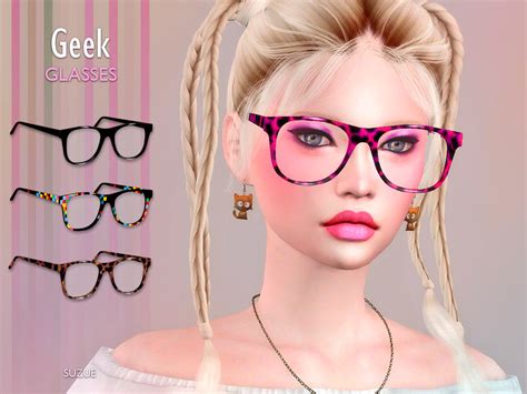 Geek Glasses by Suzue at TSR » Sims 4 Updates