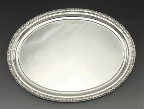 Antique 1850s American Philadelphia Coin Silver Taylor & Lawrie Tray/Platter