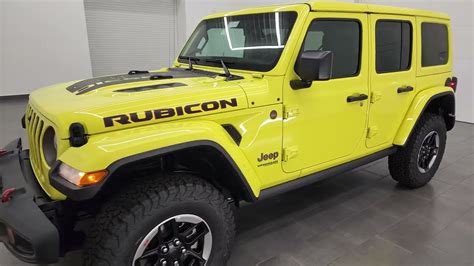 NEW COLOR! 2022 JEEP WRANGLER RUBICON 4 DOOR HIGH VELOCITY YELLOW 1ST ...