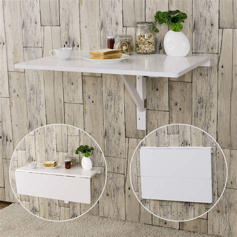 Tangkula 31.5" x 23.5" Wall Mounted Table, Folding Wall Mounted Murphy ...