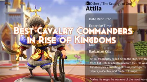 Best Cavalry Commanders in Rise of Kingdoms - Rise of Kingdoms Guides