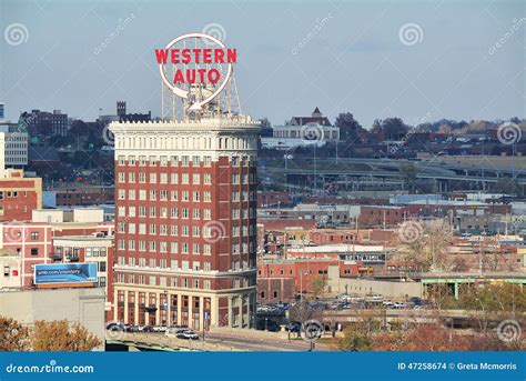 Iconic Western Auto Sign editorial stock image. Image of downtown - 47258674