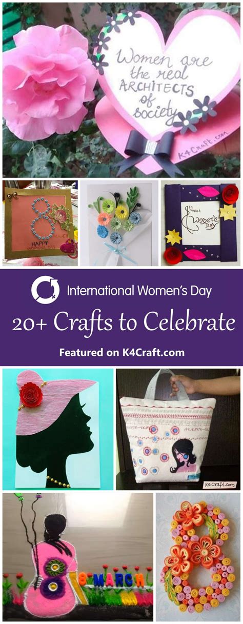 20+ International Women's Day Crafts to Celebrate on 8 March - K4 Craft