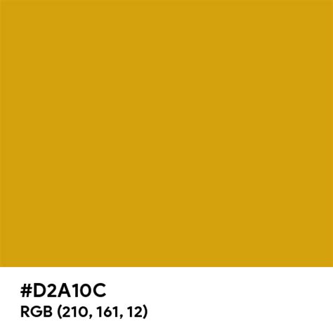 Honey Gold color hex code is #D2A10C