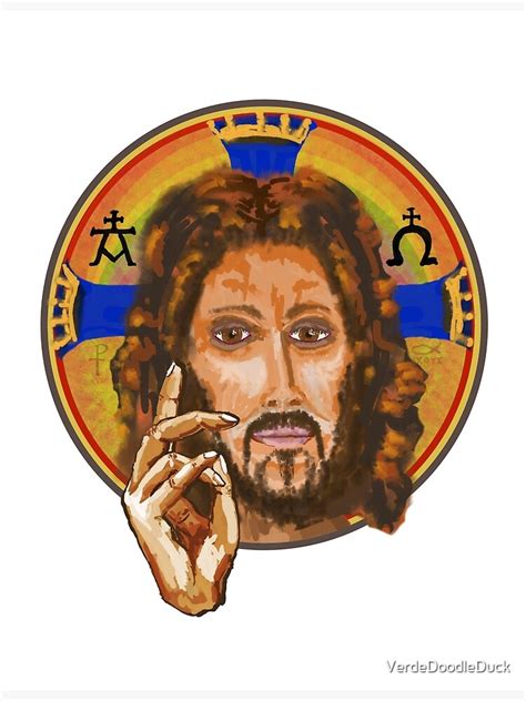 "Modern Jesus in medieval style with Pride colors" Photographic Print for Sale by ...