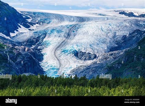 Exit Glacier; Resurrection River; Kenai Mountains; Kenai Fjords ...