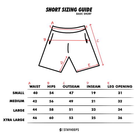 Size & Fit Basic Shorts – Stayhoops