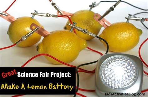 How to Make a Super Cool Lemon Battery for the Science Fair | Kids ...