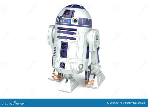 Children`s Toy Droid R2d2 from the Movie Star Wars. 3d Render. Editorial Photo - Image of white ...