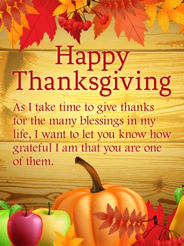 Thanks for the Many Blessings - Happy Thanksgiving Card | Birthday ...