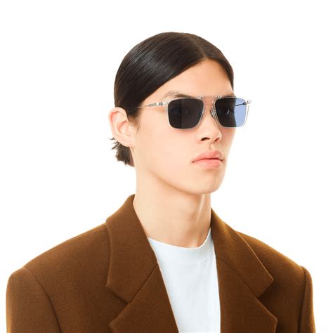 Square Transparent Sunglasses with Navy Lenses | RIMOWA