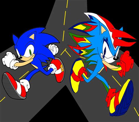 Shadic VS Sonic by Pure2153Light on DeviantArt