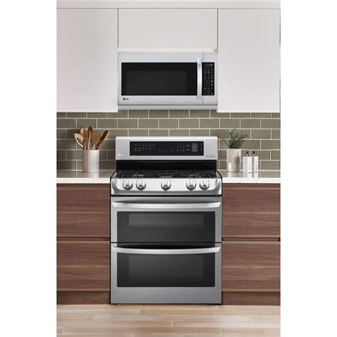 LG 2.2-cu ft Over-the-Range Microwave with Sensor Cooking (Stainless Steel) at Lowes.com