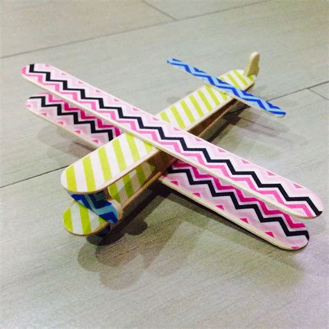 Popsicle Stick Airplane Craft