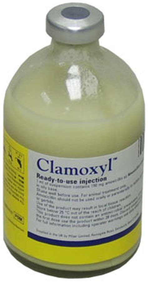 Clamoxyl Ready-to-Use 150 mg/ml suspension for injection