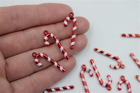 Mini Candy Cane Ornaments Charms for Tiny Christmas Crafts - Etsy UK