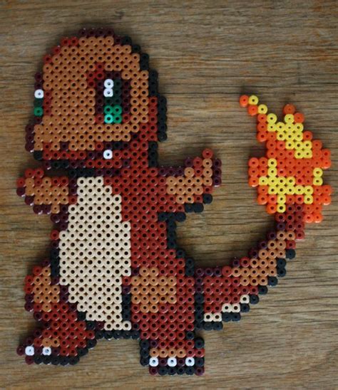 Charmander Pokemon Hama Perler Bead Sprite Red in 2021 | Pokemon bead, Diy perler beads, Perler ...