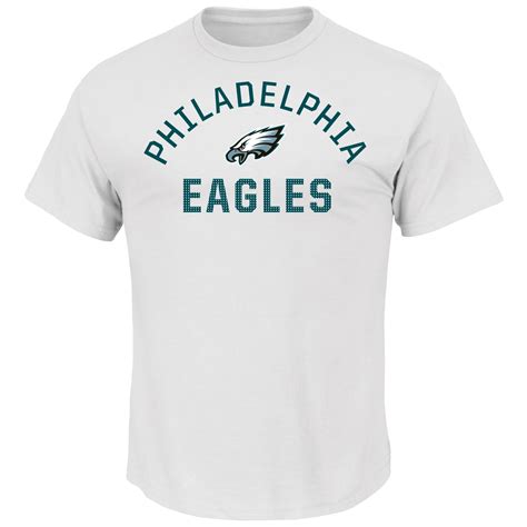 Men's Majestic White Philadelphia Eagles For All Time T-Shirt