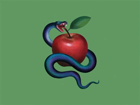 Snake apple by mariam pirtskhelani on Dribbble