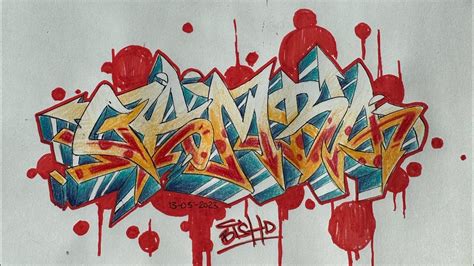 Como dibujar GRAFFITI WILDSTYLE tutorial completo #graffiti - YouTube