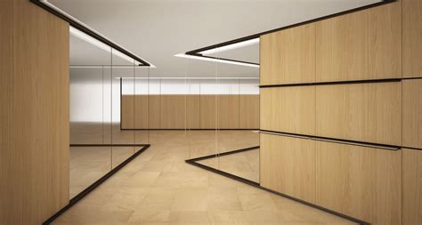 Wooden and glass partition walls | Office wooden and glass walls