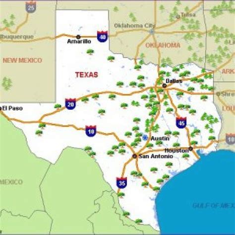 Texas National Parks State Parks Texas Map — Downloadable World Map ...