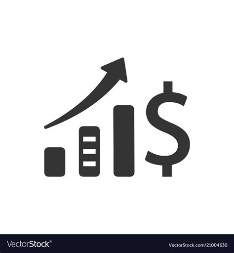 Business growth icon Royalty Free Vector Image