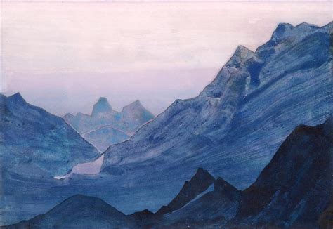 Himalayas (study), 1934 - Nicholas Roerich - WikiArt.org