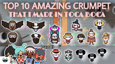 TOP 10 AMAZING CRUMPET THAT I MADE IN TOCA BOCA | Toca Life World - YouTube