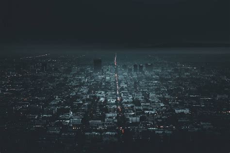 Download Gloomy Photo Of Los Angeles 4k Wallpaper | Wallpapers.com