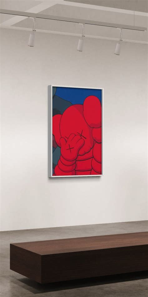 KAWS Red Hand Wall Art – Hyped Art