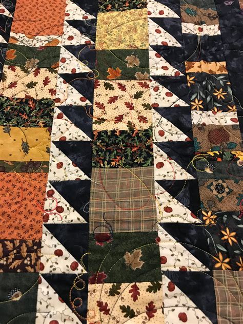 Fall Theme Quilt 58x58 – Jack Squares Studio