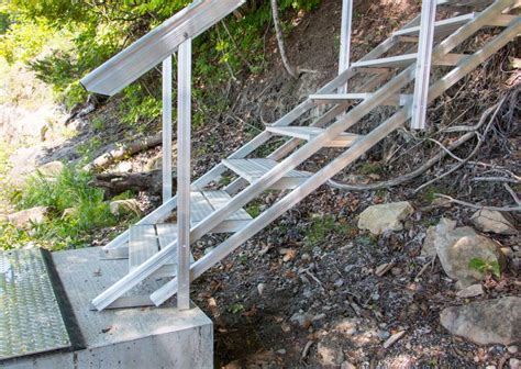 Portable aluminum stairs for beach or waterfront access — The Dock Doctors