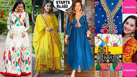 🌹Meesho New Collection START Rs.480 🤩Meesho Latest Kurtis/kurta Palazo Duppta Sets🥰Meesho kurti ...