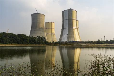 Cooling Towers of the Ruppur Nuclear Power Plant, Bangladesh Stock Image - Image of concrete ...