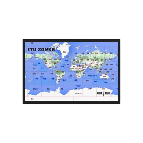 Metal ITU Zone Map for Ham Radio Room Wall - Etsy