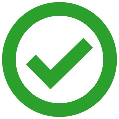 Green Check In Green Circle transparent PNG - StickPNG