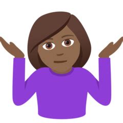 Woman Shrugging: Medium-Dark Skin Tone Emoji 🤷🏾‍♀️